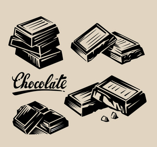 巧克力的矢量符号