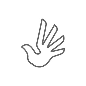 人的手在鸽子形状