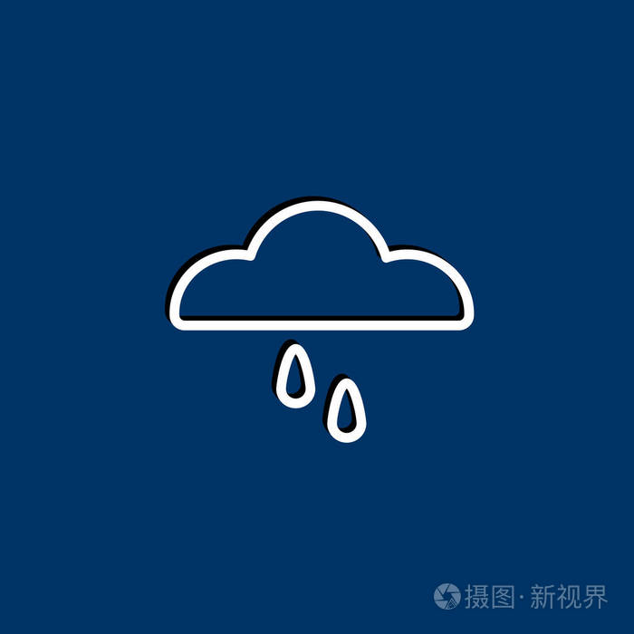 多雨的天气图标