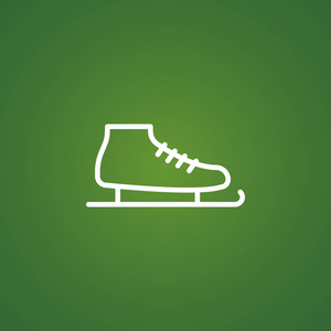 花样滑冰鞋简单图标