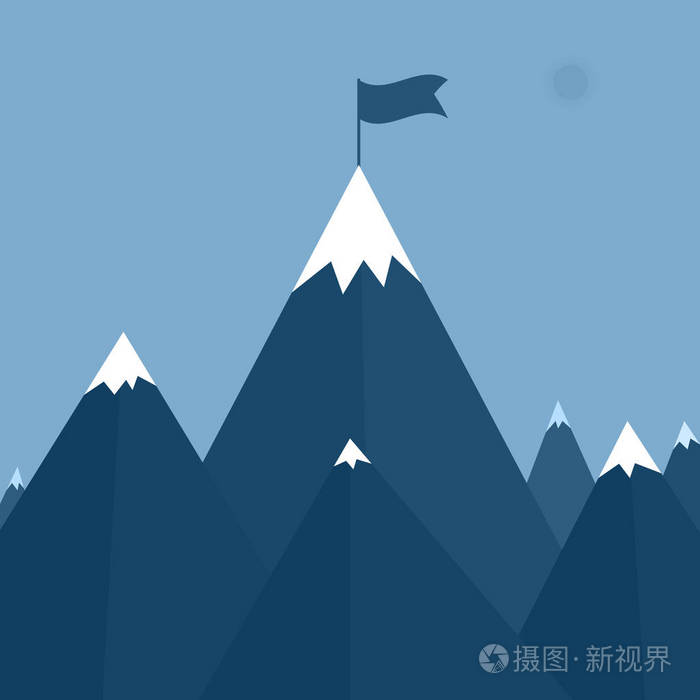 矢量图的一座山