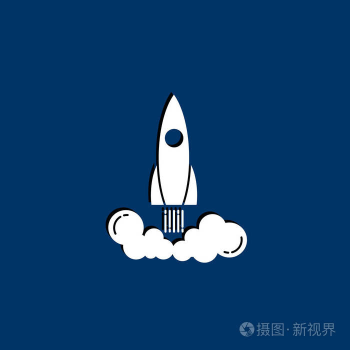 简单的火箭图标