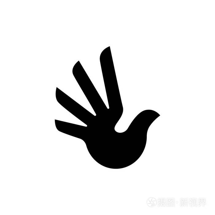 人的手在鸽子形状