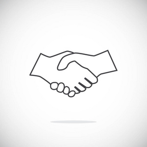 握手图标说明照片