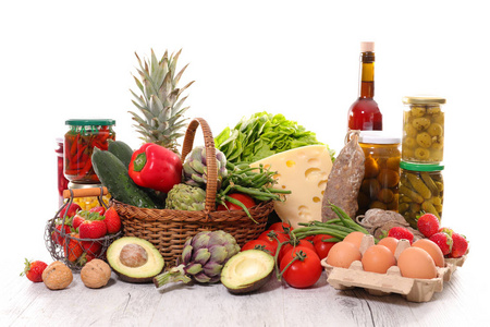 生食的食物图片