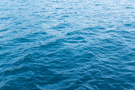 蓝色的大海与海浪