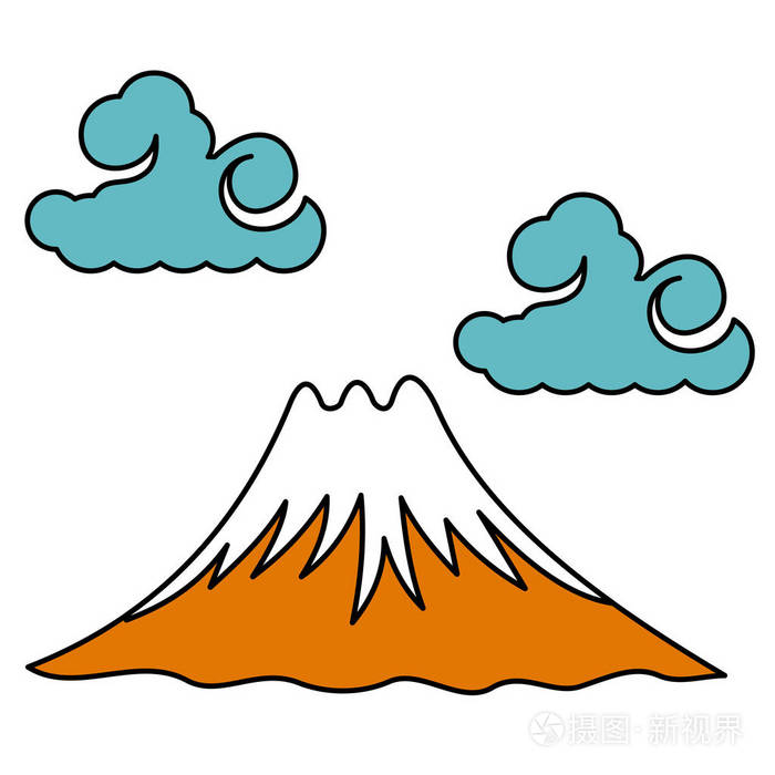 矢量图神圣的富士山插画 正版商用图片0x5tsu 摄图新视界 矢量图神圣的富士山插画 正版商用图片0x5tsu 摄图新视界