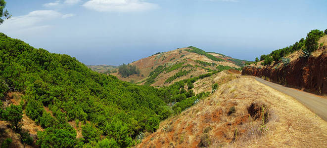 西班牙加那利 el hierro 岛上的高地景观