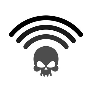 Wifi 死亡。Wifi 凡人。无线连接头骨。通过斗