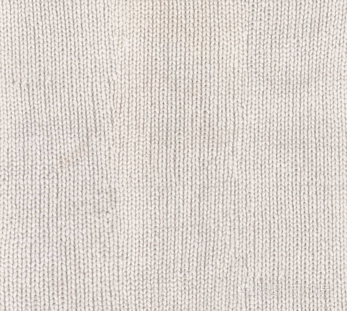 白色的针织的面料肌理