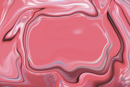 大理石的抽象背景。液体表面数码插画的网格。美味的奶油质地，带粉红色油漆滴