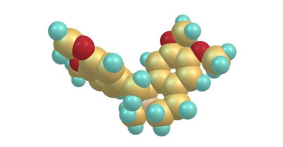 Laudanosine分子结构上白色孤立