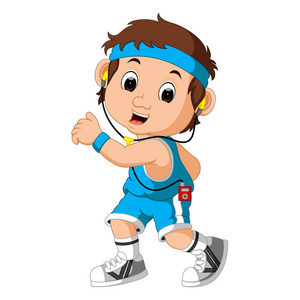 赛跑卡通赛跑者人卡通照片