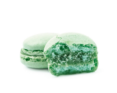 孤立的 Macaron 饼干