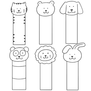 动物书签图片-动物书签素材-动物书签插画-摄图新视界