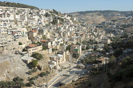 耶路撒冷旧城的视图