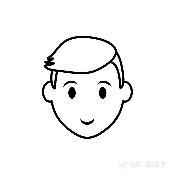 怎样画人脸男生图片