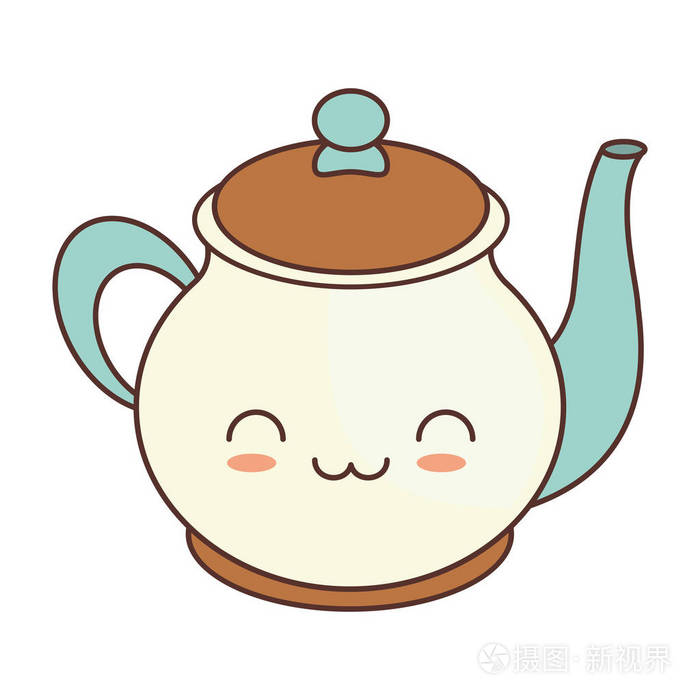 卡哇伊茶壶饮料厨房陶瓷