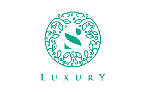 S 字母 Logo Luxury.Beauty 化妆品标志