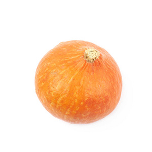 成熟的橙色南瓜孤立