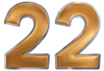 数字二十二图片