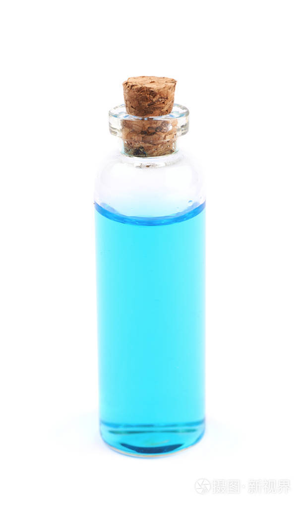 小瓶充满无色油状液体