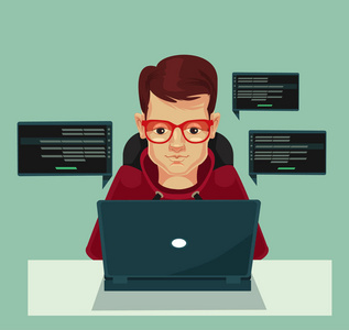 矢量平面卡通插画照片