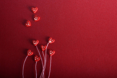 情人节那天的概念.关于爱情的装饰卡照片