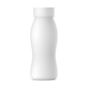 矢量现实瓶酸奶