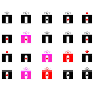 礼物不同颜色图标