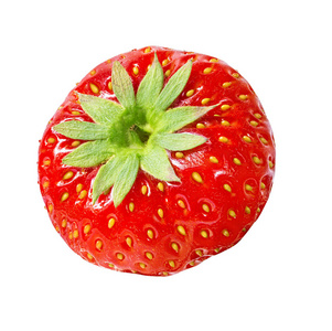 在白色草莓