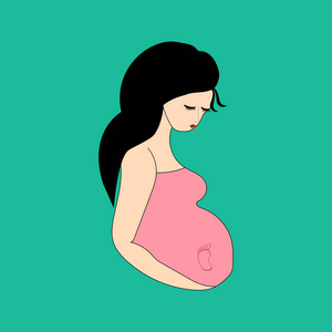 怀孕的女人图