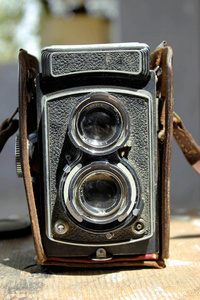 旧的老式摄影相机