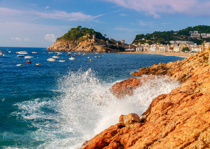 萨鲁德 Mar 海滩。布拉瓦海岸