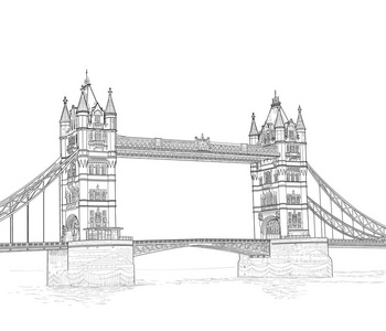 草绘的伦敦塔桥
