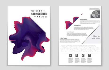 抽象矢量布局背景集。艺术模板设计 列表 头版 样机宣传册主题样式 横幅 想法 封面 小册子 打印 传单，书，空