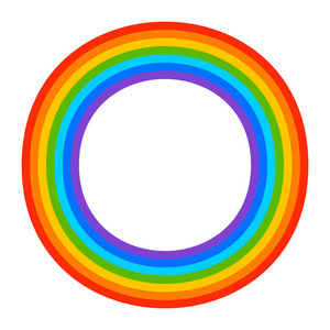 简单的 7 色彩虹元素