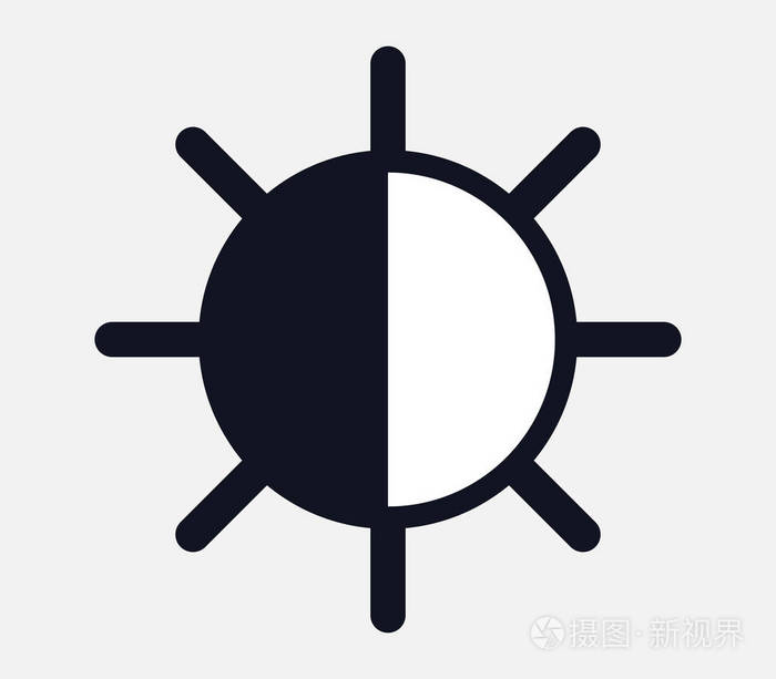 图标的亮度和对比度