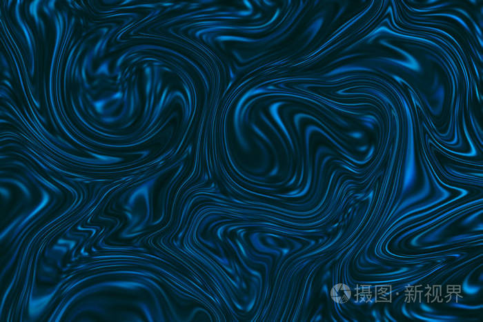 深青色的大理石背景 液体表面数码插画的网格 玛瑙石纹理与暗蓝色的油漆滴照片 正版商用图片0x87oh 摄图新视界