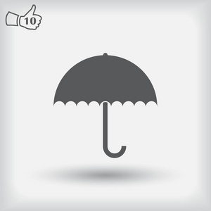 伞的图标。Web 矢量风格