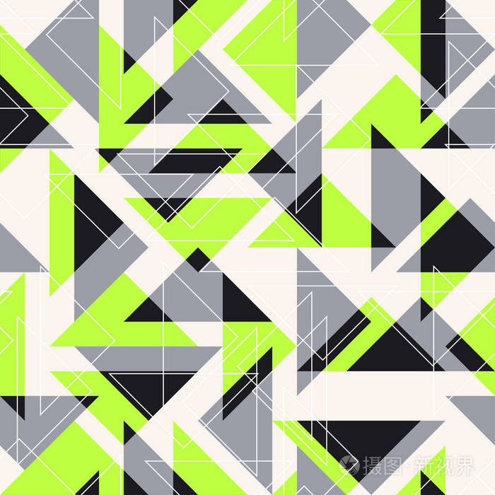 抽象由不同的三角形组成