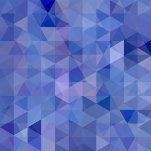 抽象蓝色马赛克背景。三角几何背景。设计元素。矢量图