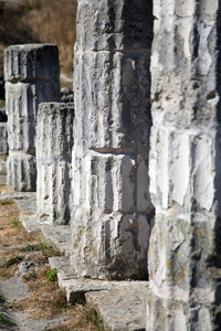 古遗址上装载米特拉达梯 Pantekapeya