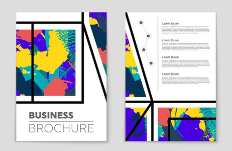 抽象矢量布局背景集。艺术模板设计 列表 头版 样机宣传册主题样式 横幅 想法 封面 小册子 打印 传单，书，空