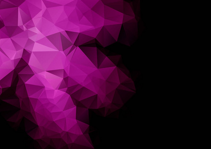 紫色爆炸多边形图。几何背景。T