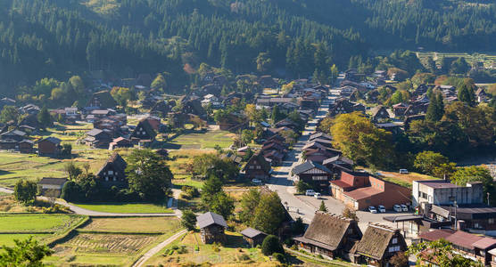 日本白川乡村