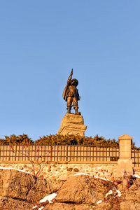 塞缪尔  德  尚普兰雕像渥太华加拿大