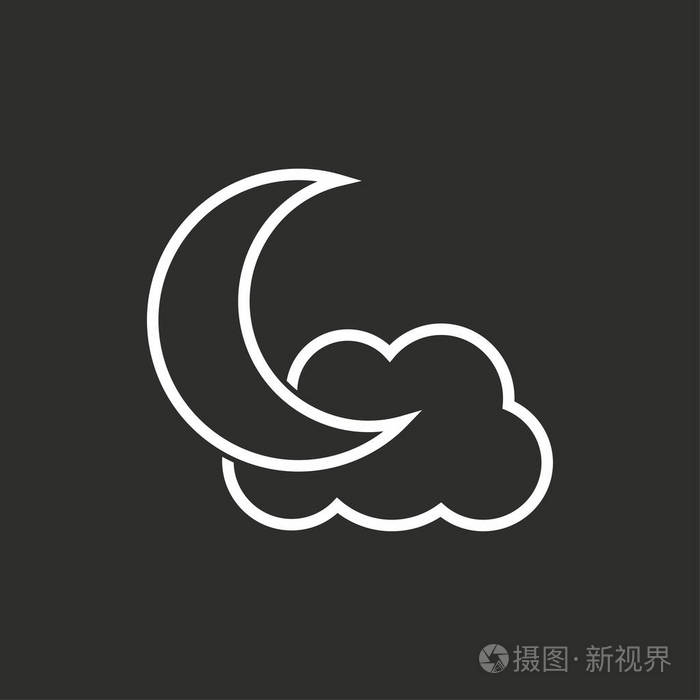 日月星矢量图标