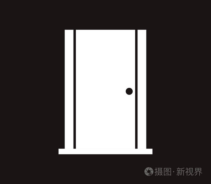 插图的图标的一扇门