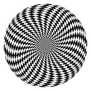 旋转运动的错觉.圈子欧普艺术模式照片